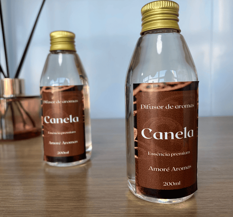 Refil de Difusor de Ambiente Canela 100ml + 5 Varetas Grátis