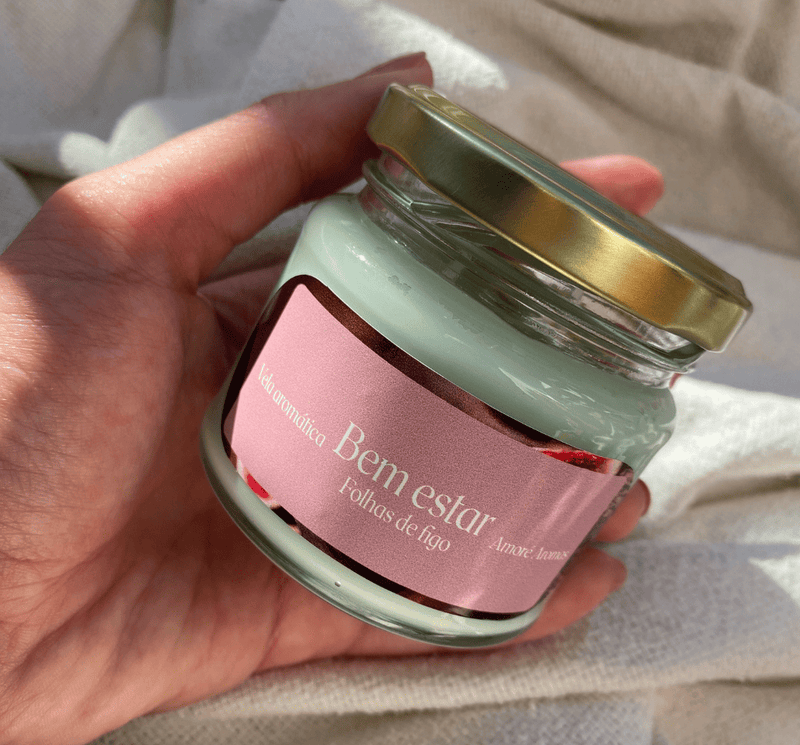 Vela Aromática Bem-estar - Folhas de Figo 110g