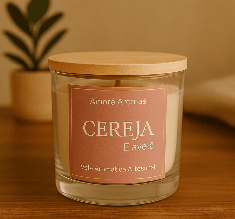 Vela Aromática Cereja e Avelã 110g