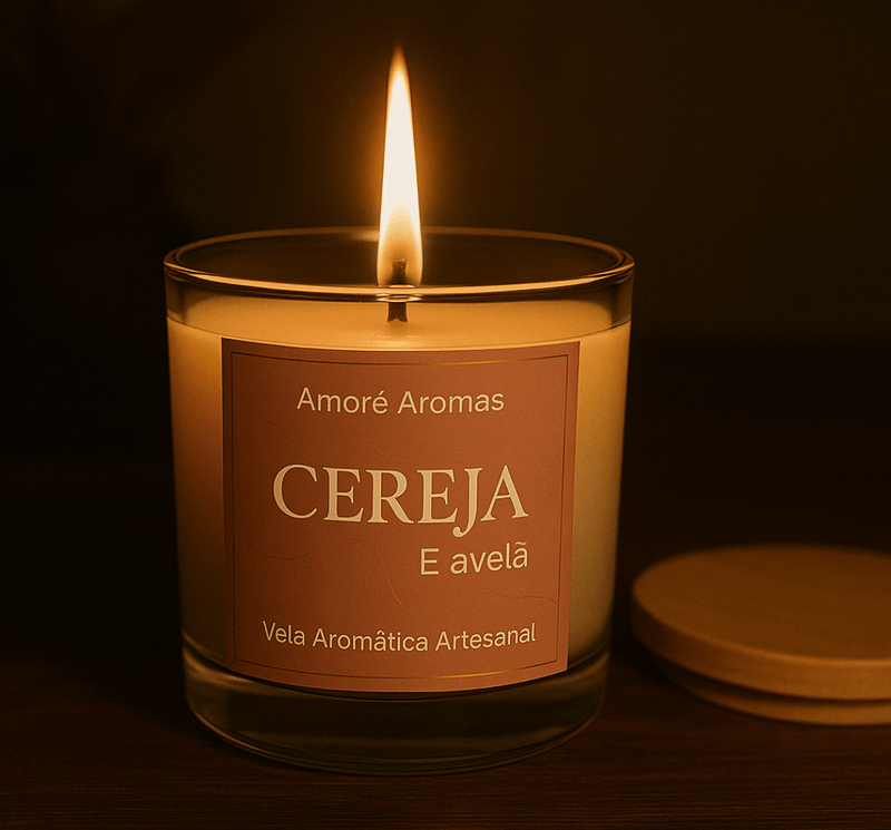 Vela Aromática Cereja e Avelã 110g
