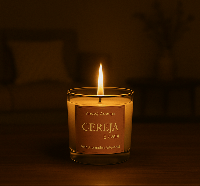 Vela Aromática Cereja e Avelã 110g