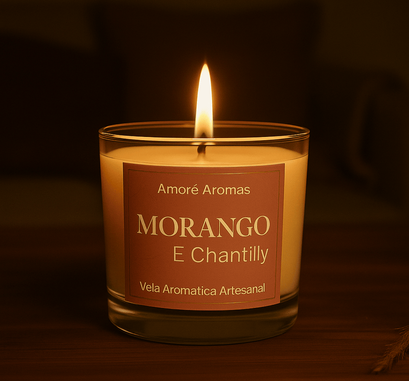 Vela Aromática Morango com Chantilly 110g