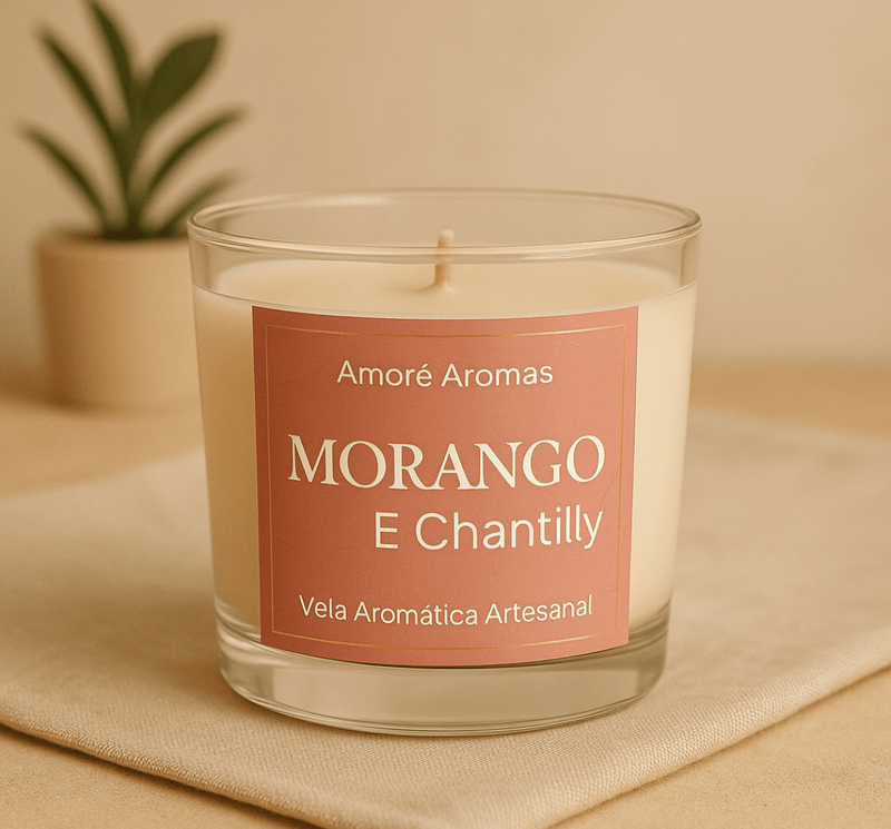 Vela Aromática Morango com Chantilly 110g