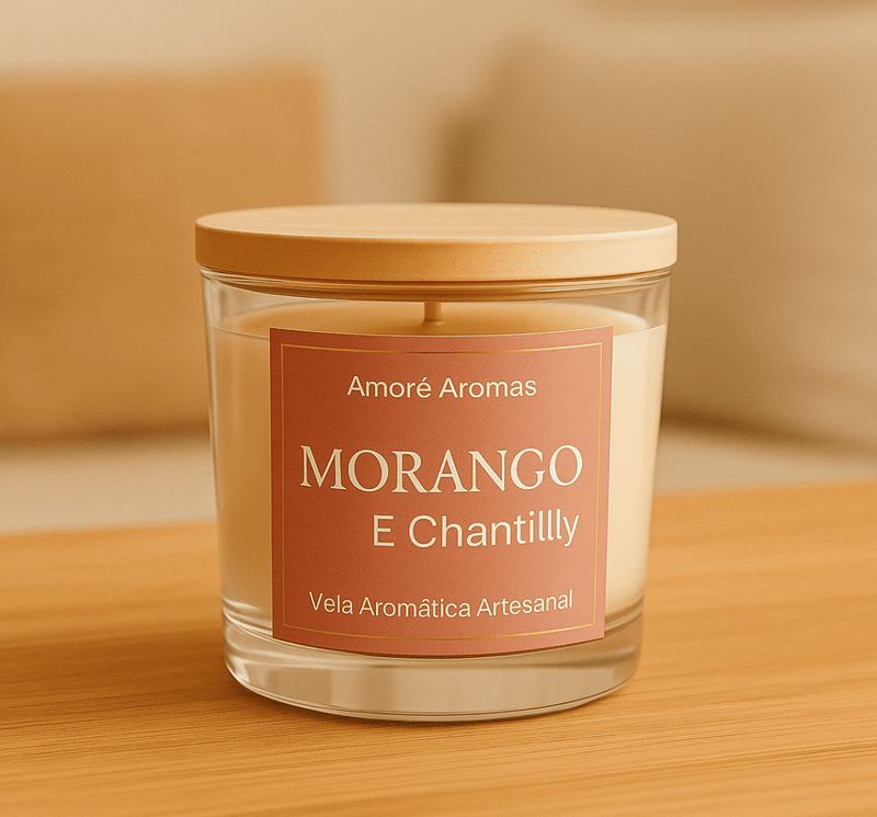 Vela Aromática Morango com Chantilly 110g