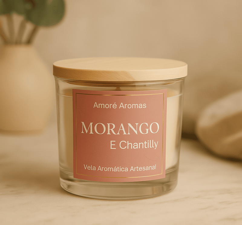 Vela Aromática Morango com Chantilly 110g