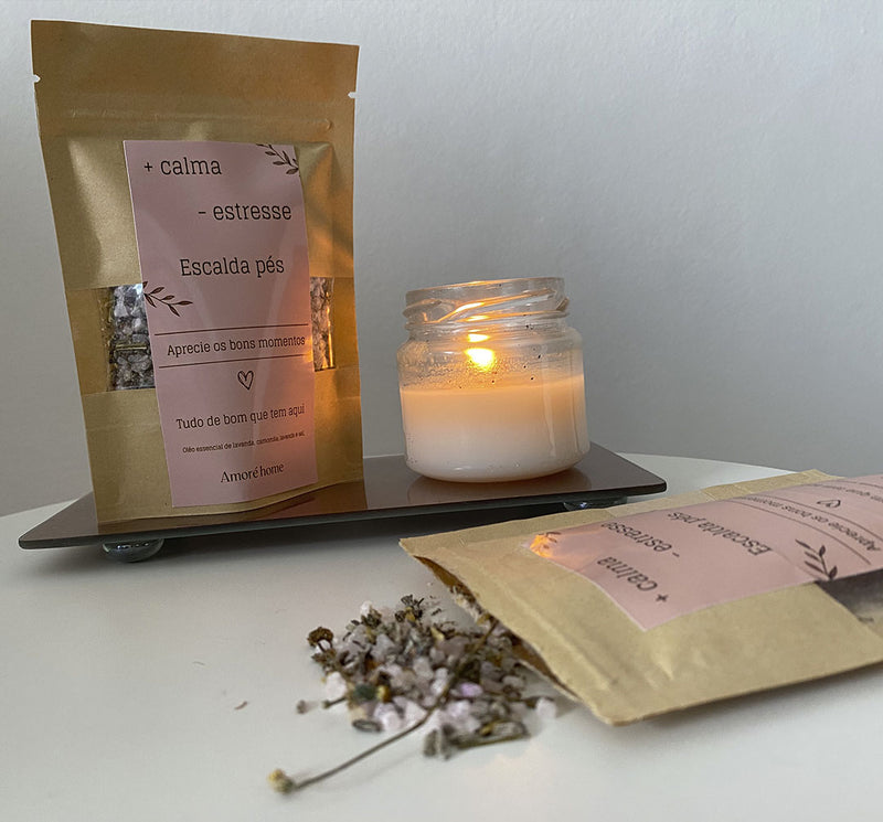 Escalda Pés de Lavanda + Calma - Estresse - 220g