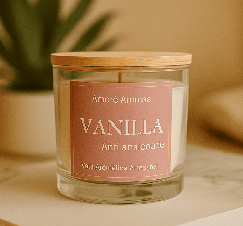 Vela Aromática Vanilla - Anti ansiedade 110g