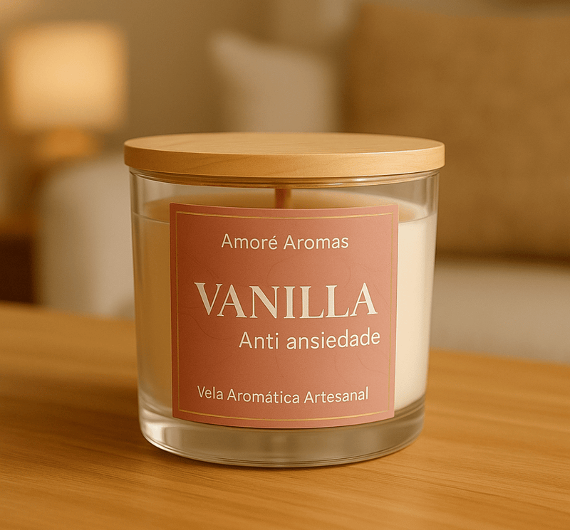 Vela Aromática Vanilla - Anti ansiedade 110g