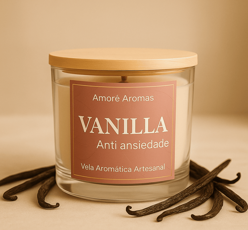 Vela Aromática Vanilla - Anti ansiedade 110g
