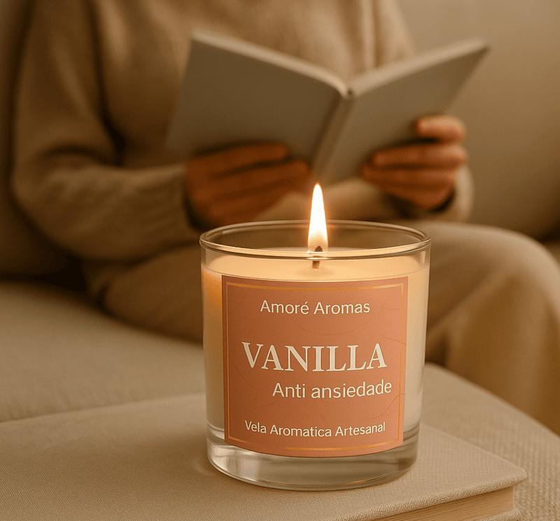 Vela Aromática Vanilla - Anti ansiedade 110g
