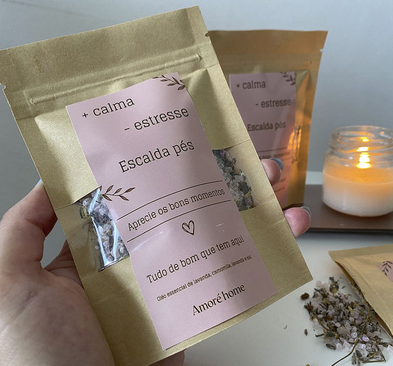 Escalda Pés de Lavanda + Calma - Estresse - 220g