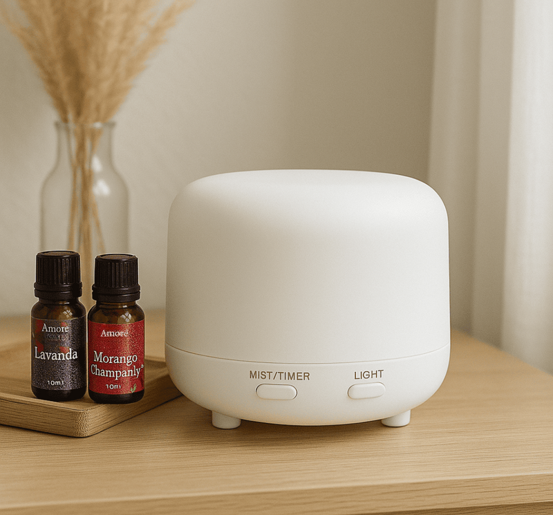Umidificador de Ar - Aromatizador de Ambiente com LED