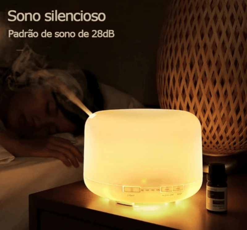 Umidificador de Ar - Aromatizador de Ambiente com LED