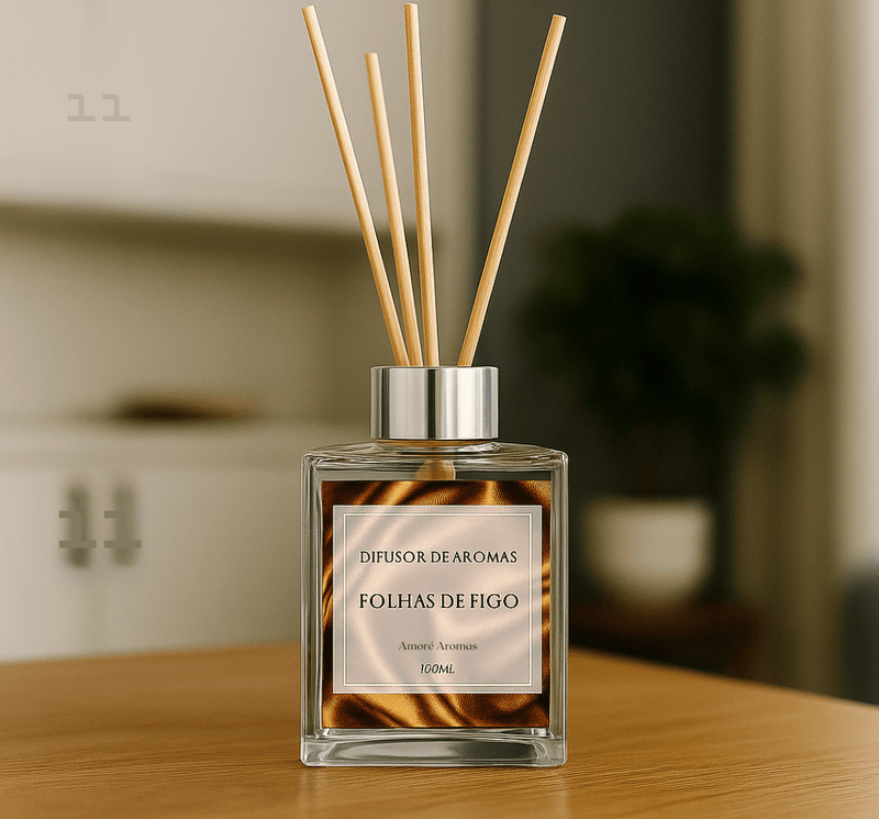 Difusor Folhas de Figo Vidro - 100ml