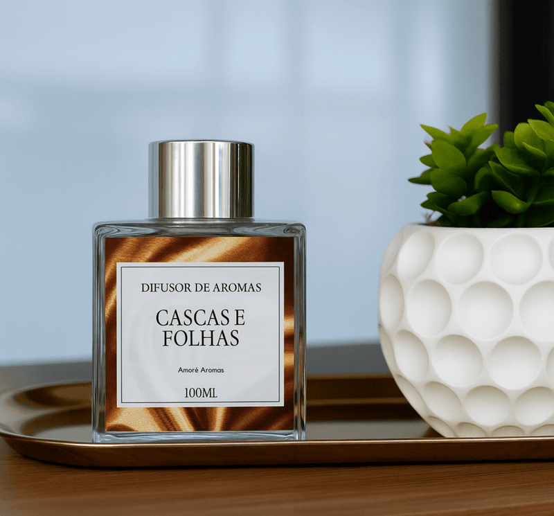 Difusor Cascas e Folhas de Vidro - 100ml