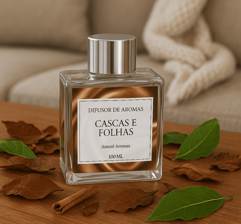 Difusor Cascas e Folhas de Vidro - 100ml