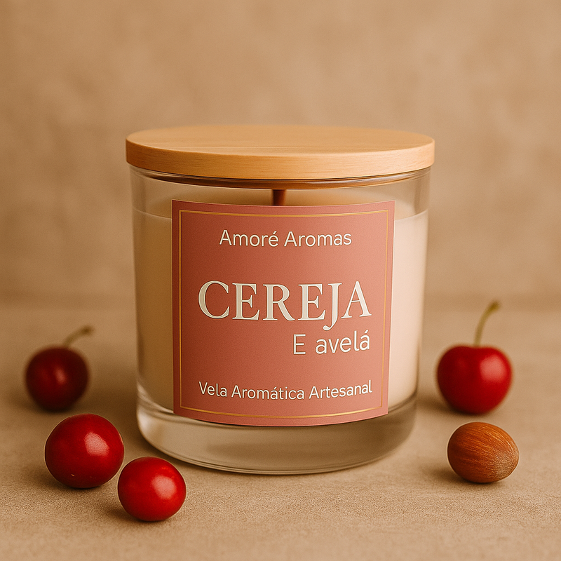 Vela Aromática Cereja e Avelã 110g