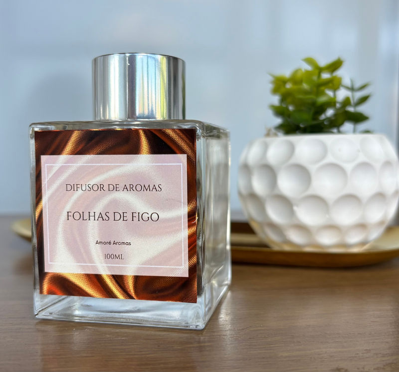 Difusor Folhas de Figo Vidro - 100ml