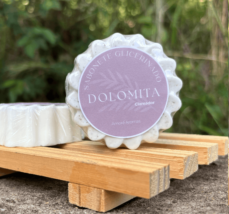 Sabonete Clareador de Dolomita e Rosa Mosqueta